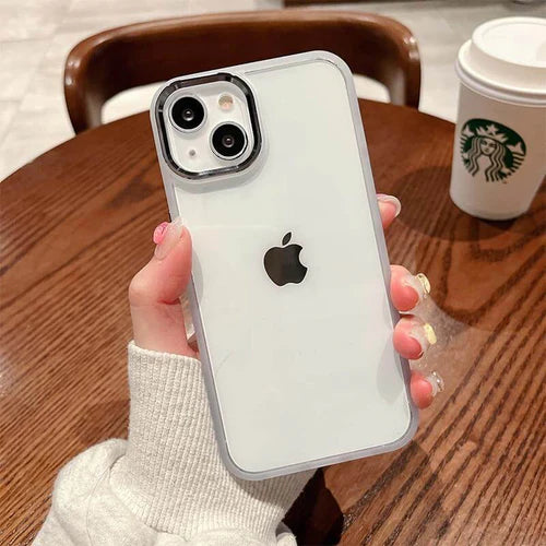 Metal Camera Lens CELL Hard Acrylic case For iphone 13