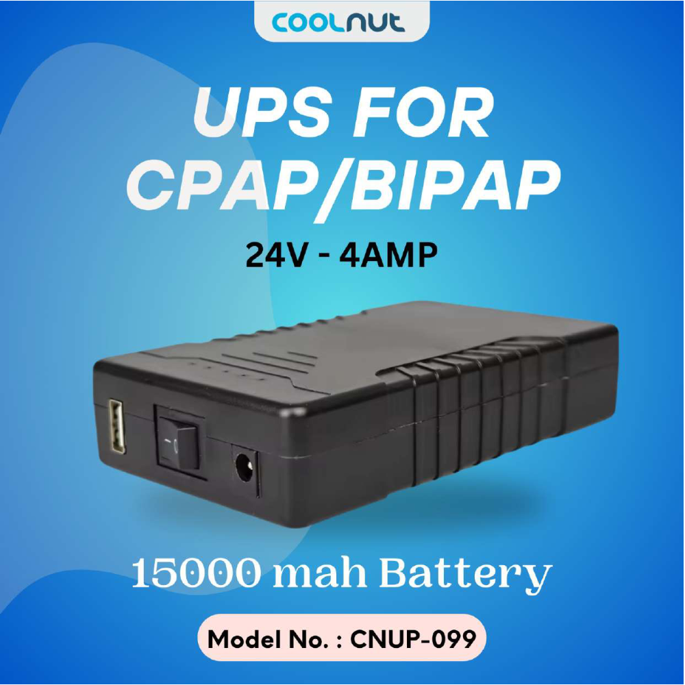 UPS for CPAP BiPAP 24V- 4AMP 15000 mAh Battery