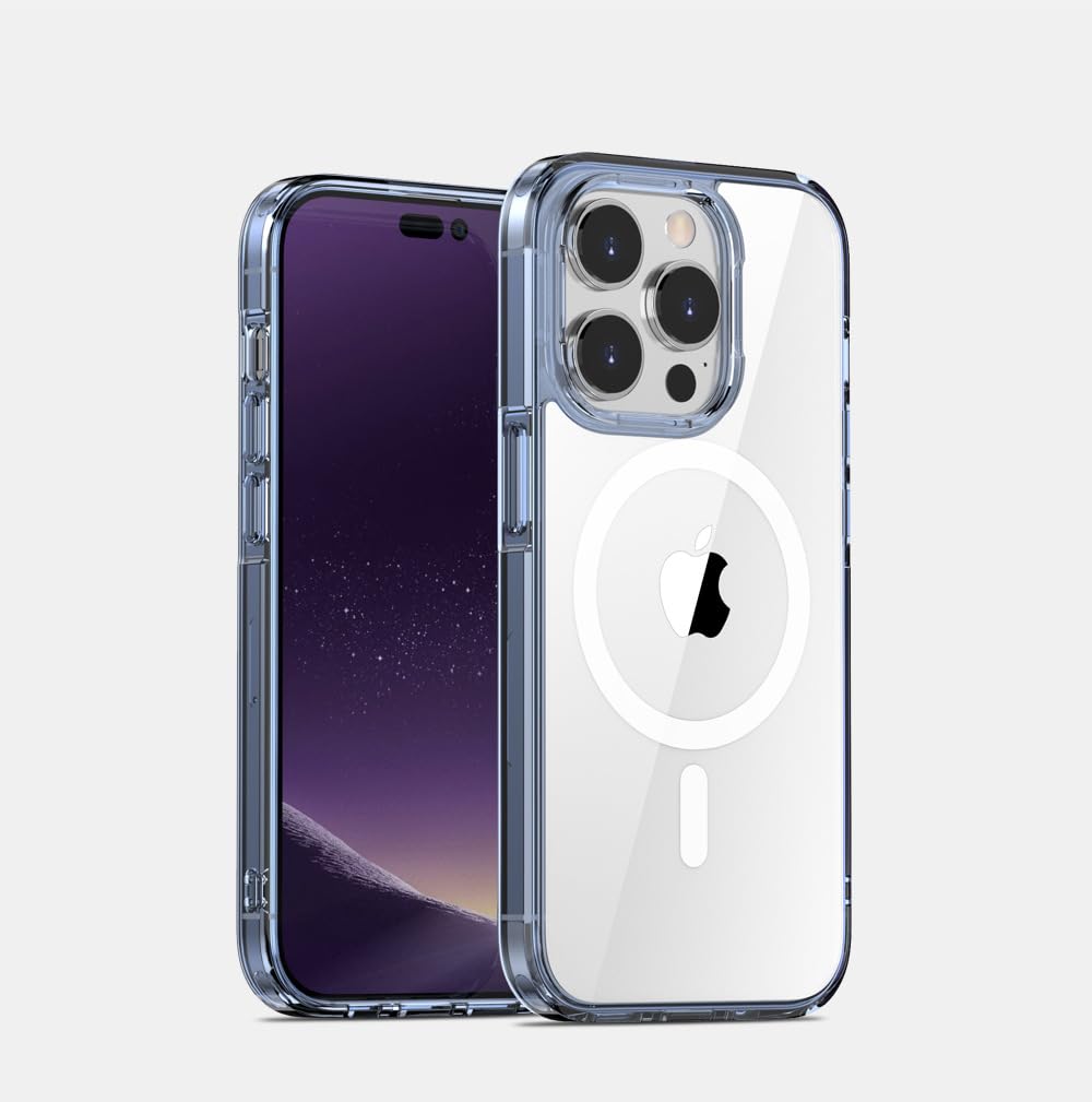 Mobile case for Iphone-14 Magnetic Wireless Charging Acrylic Cover