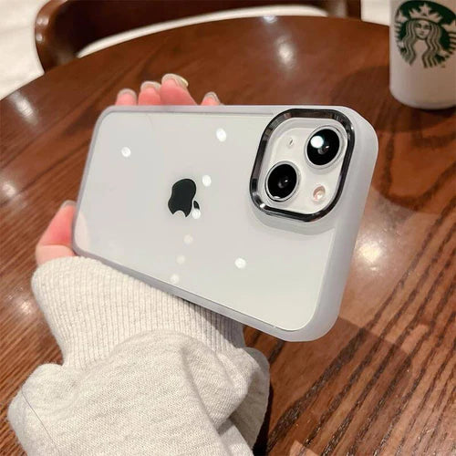 Metal Camera Lens CELL Hard Acrylic case For iphone 13