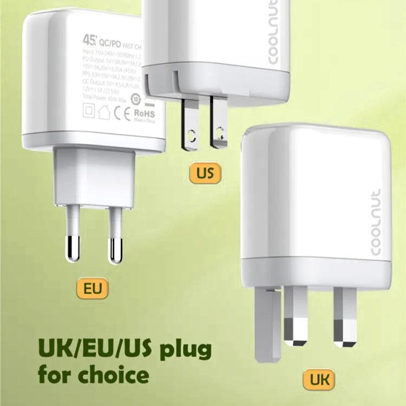 Coolnut 45W Fast Charger