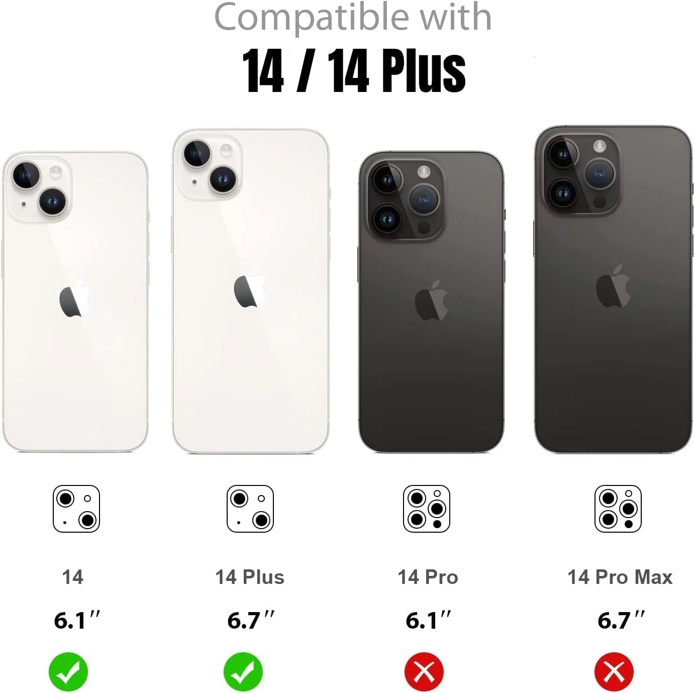 compatible iPhone 14 Camera Lens