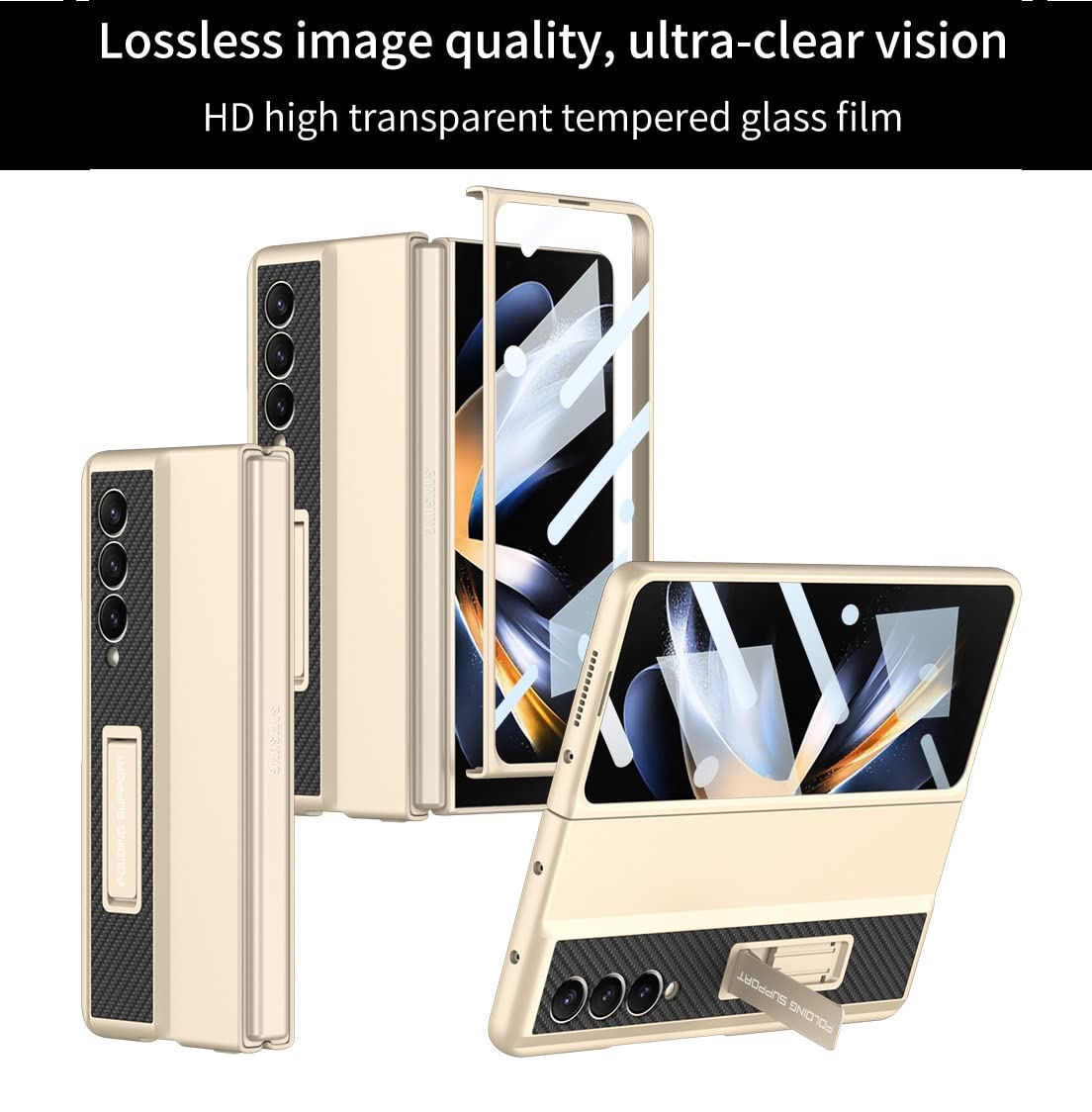 Compatible with Samsung Galaxy Z Fold 4 with Font Glass Cover