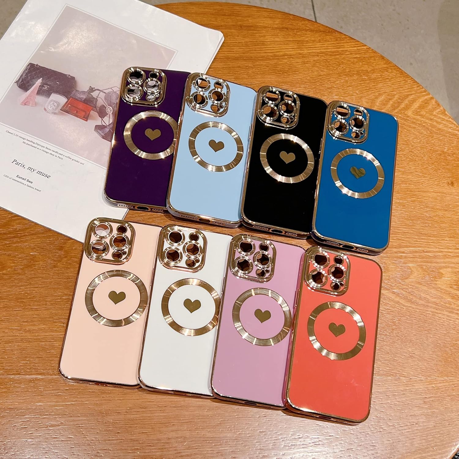 iPhone 14 Pro Max, Cute Love Heart Phone Case