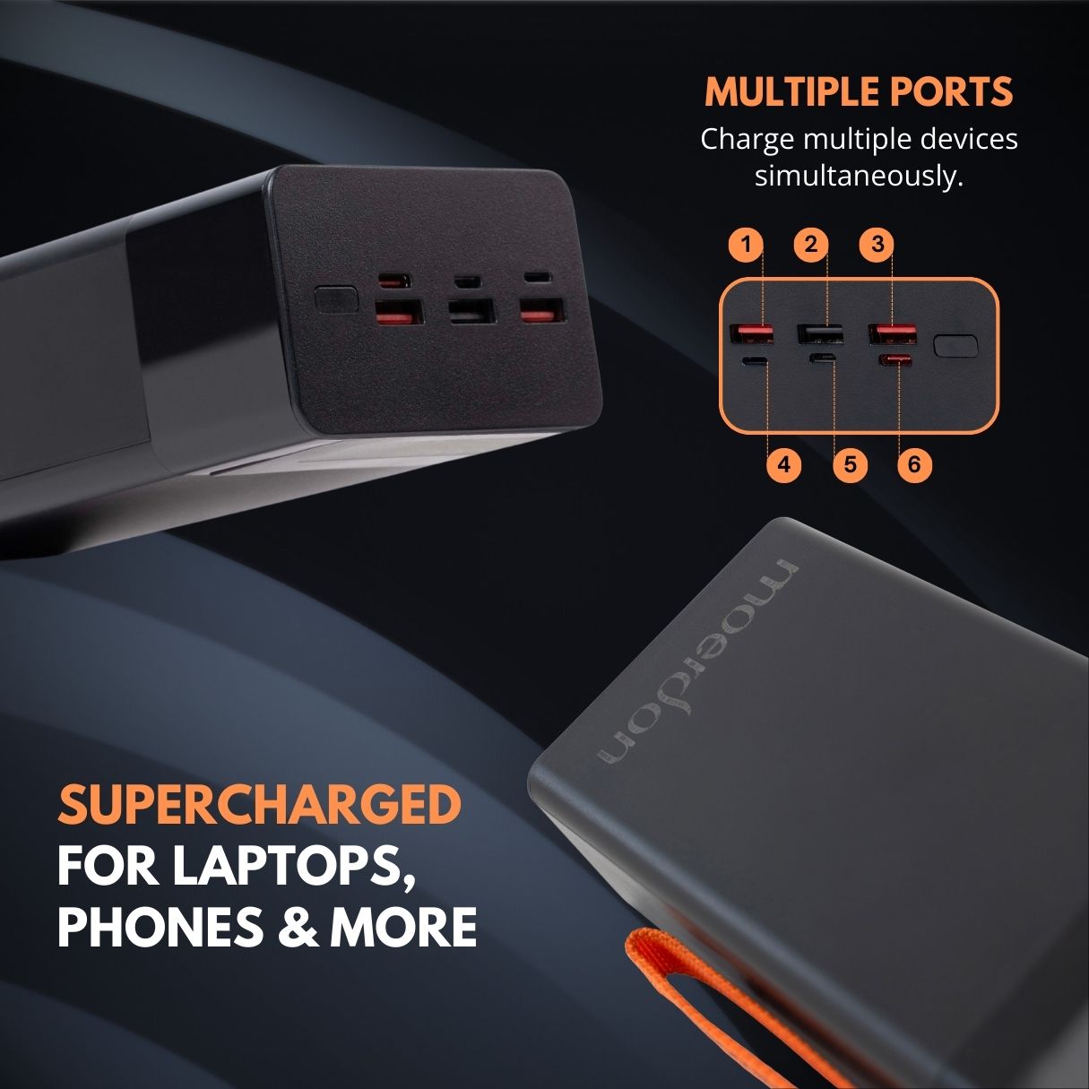 Moerdon 40000 mAh, 100 watt Laptop Power Bank For All Laptops, Mobiles, Tablets & Other Small Gadgets