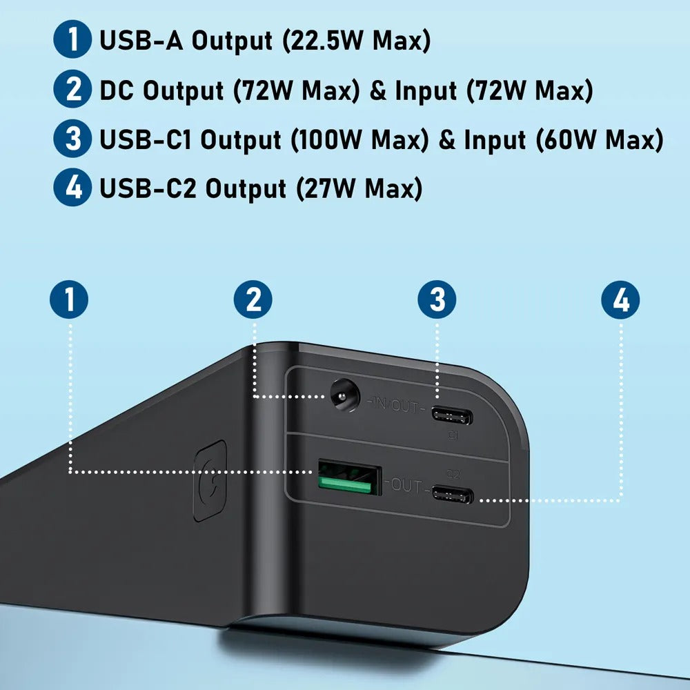 Moerdon 30000 mAh Power Bank 100W