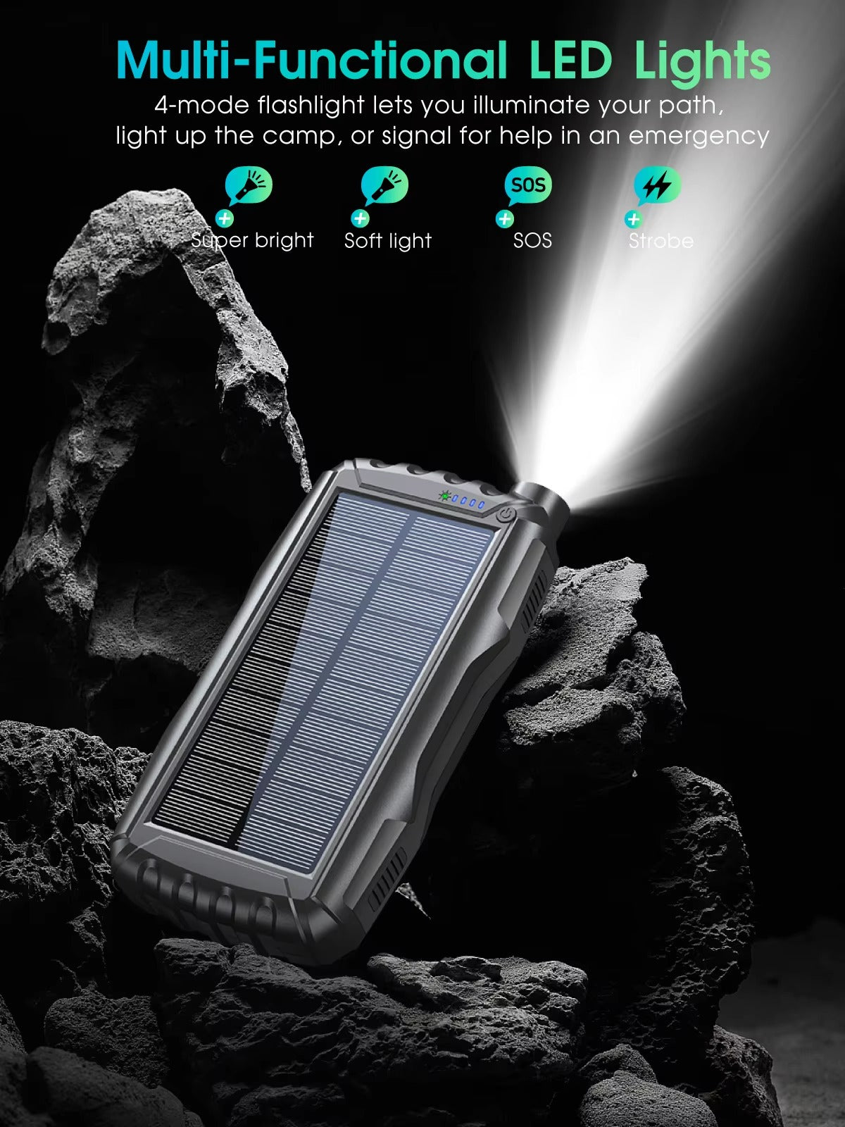 Moerdon 20000 Solar Power Bank 10W