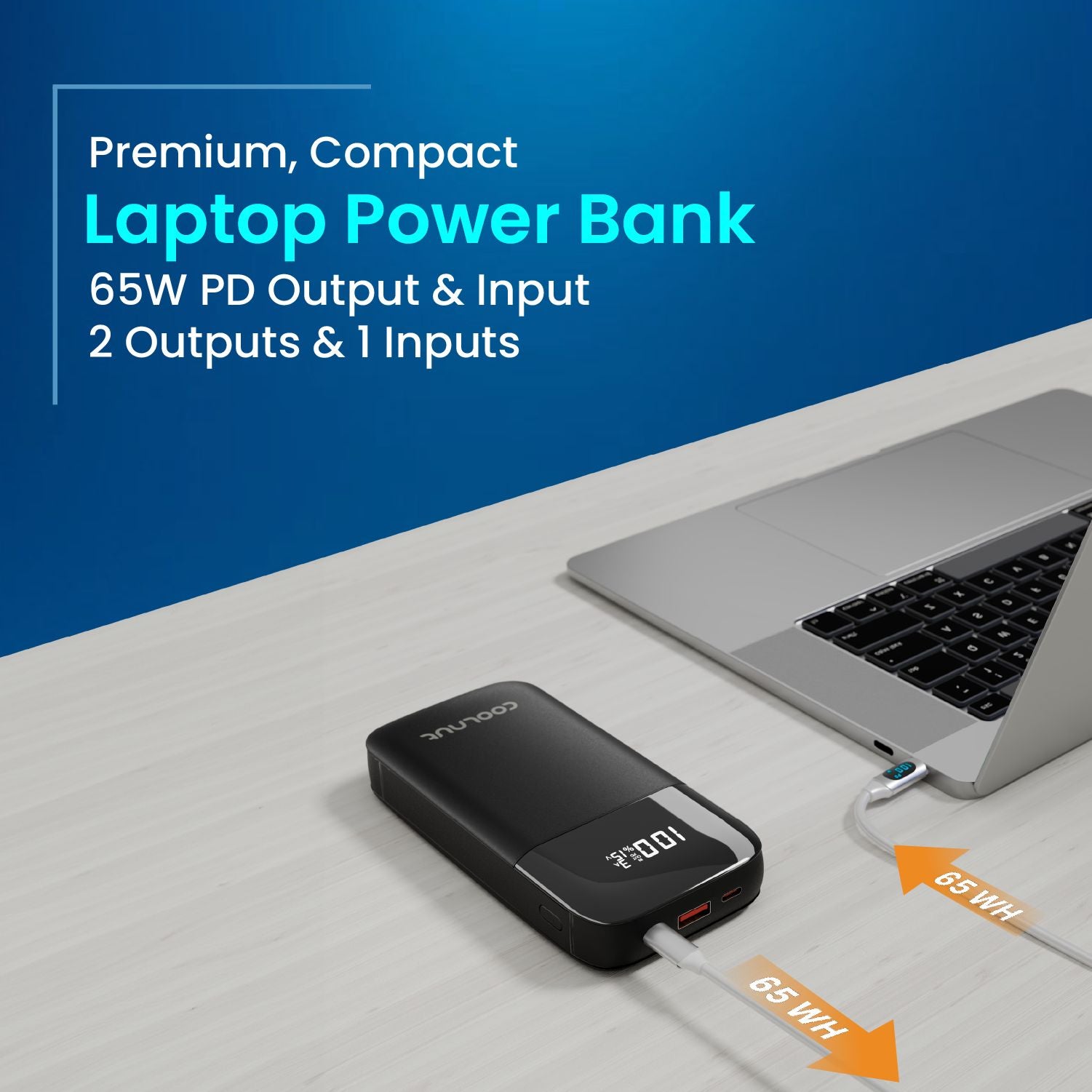 Coolnut 20000mah - 65 watt Laptop Power Bank (CNP-1001)