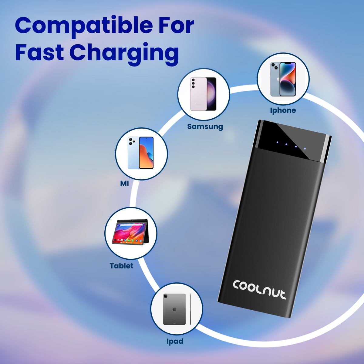 Coolnut 10000mah - 30 watt Mobile Power Bank