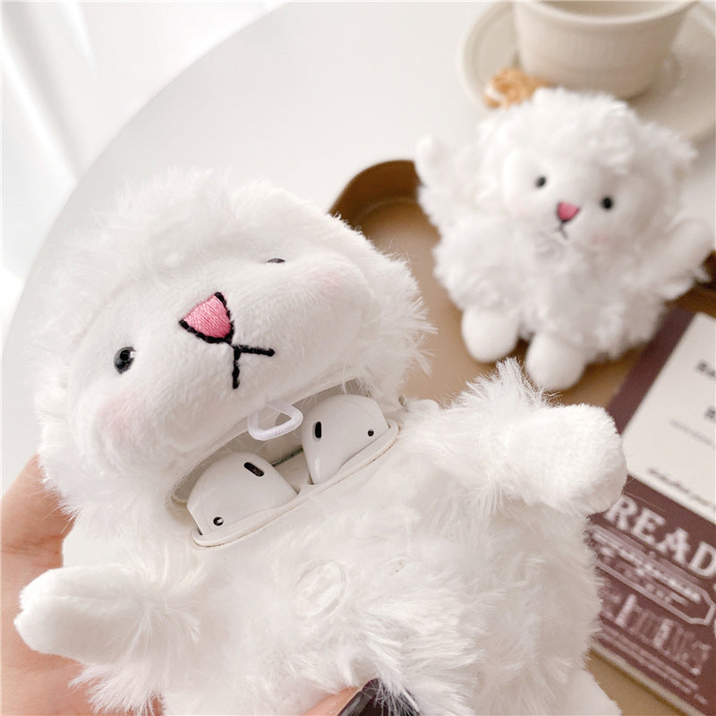 Airpod Cover with Funny 3D Cute Cartoon Animal Fur Plush Earphone Cases