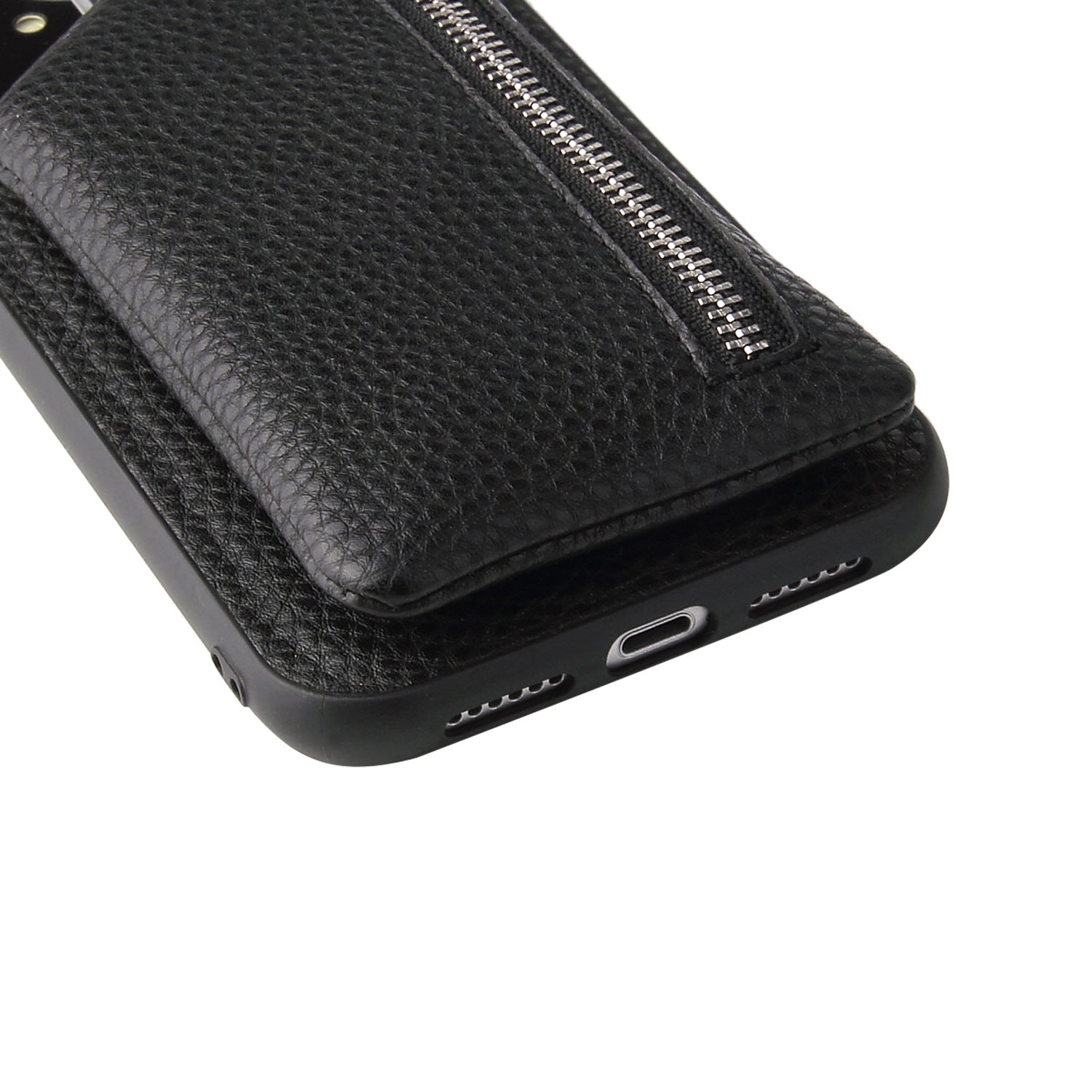 Multi-function wallet with shoulder strip bags for cards iphone 13 PRO MAX - Black