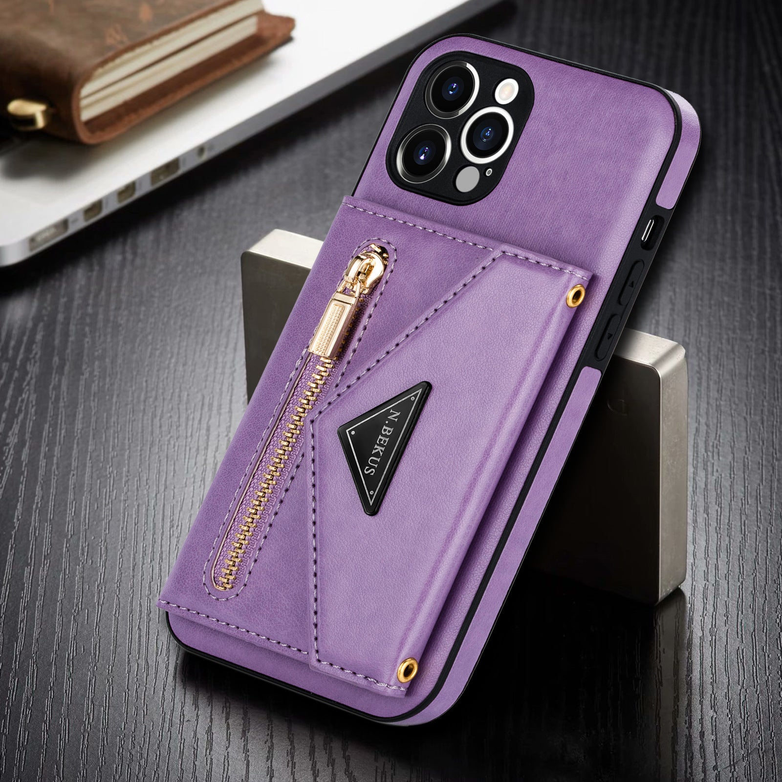 Luxury high quality PU leather wallet with card slot iPhone 13