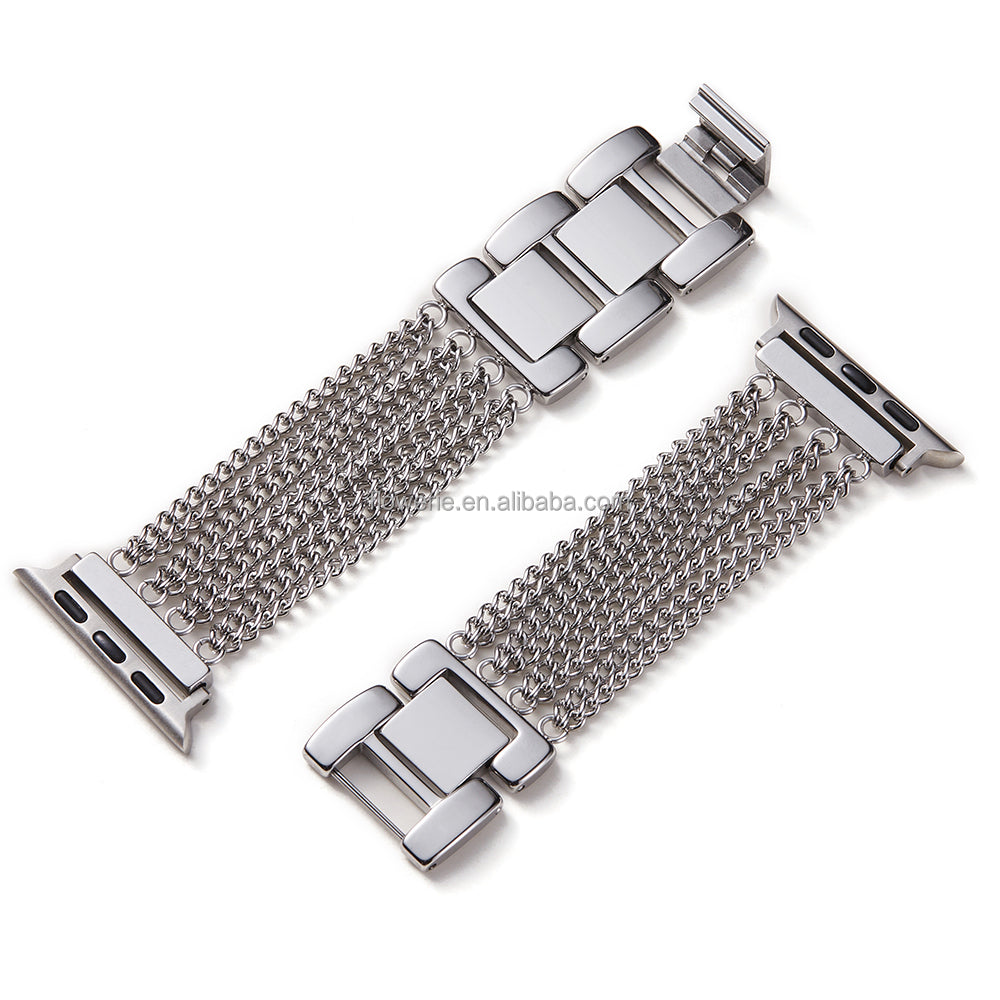 Zinc alloy chain luxury strap watch band