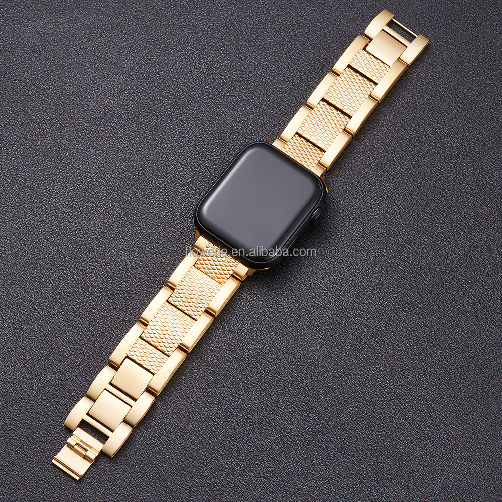 Luxury Fashion Wrist Stainless Steel Metal Link Chain for Iwatch