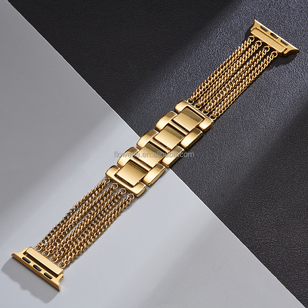 Zinc alloy chain luxury strap watch band