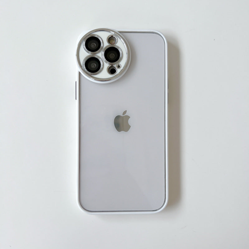 Unique Design Circle Round Case for Iphone13 PRO - White