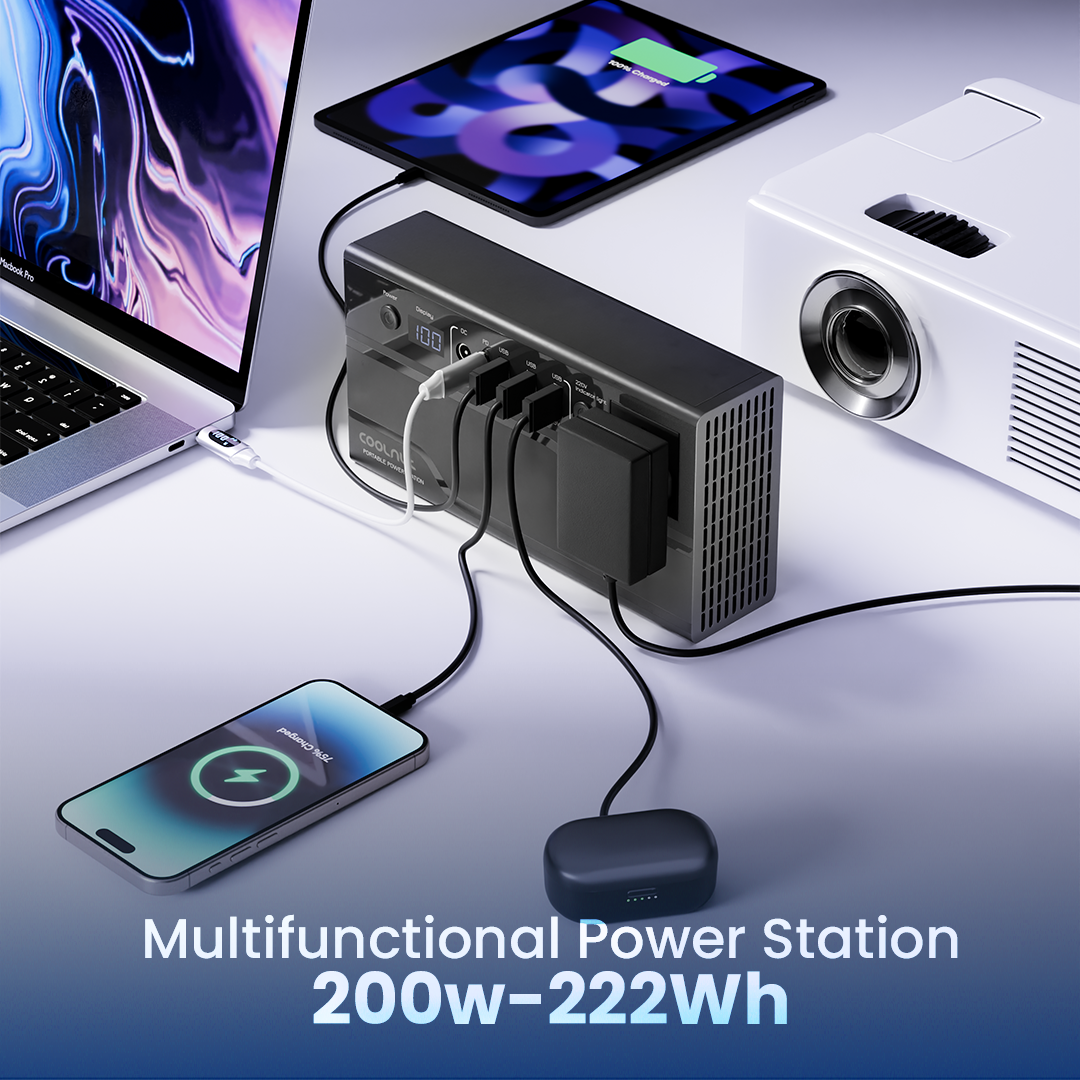 Coolnut 200 watt - 60000mah(222WH) Poratble Power Station