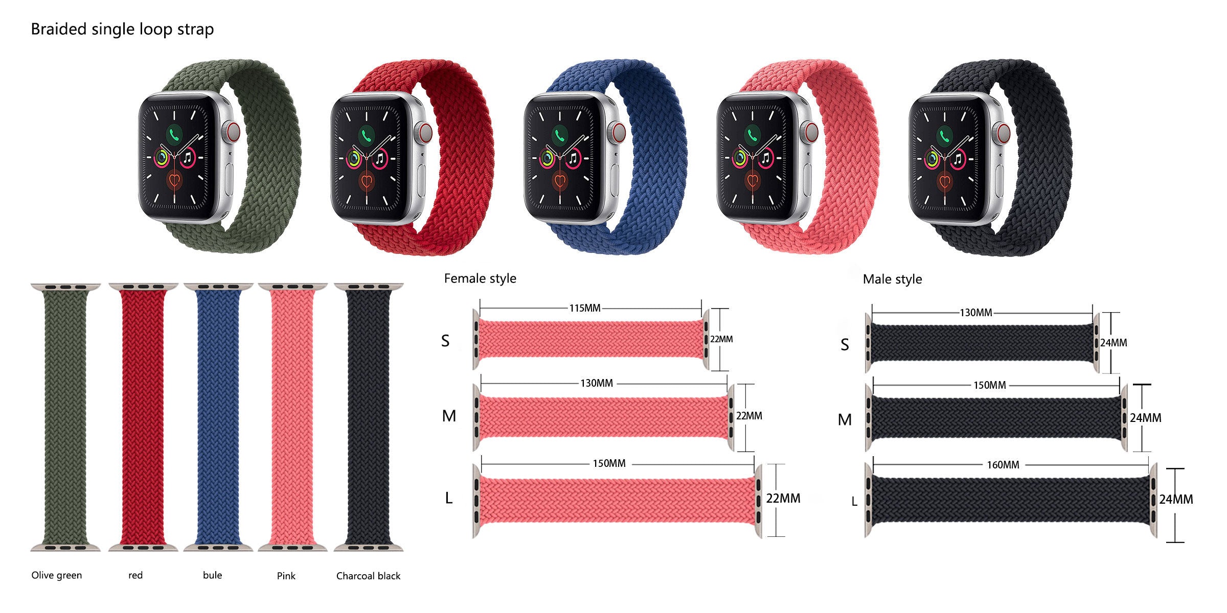 Soft Nylon Sport Apple Watch Series