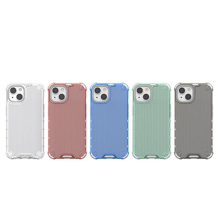 Striped Hard Shell | Anti-Fall Shell Translucent Protective Cover