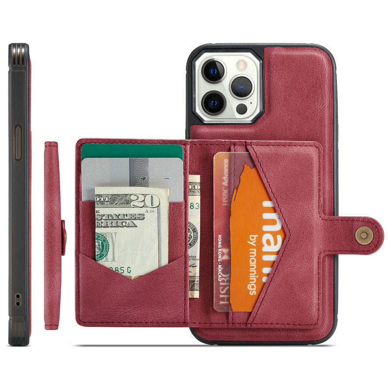 iPhone 13 Pro Max Case Wallet with Card Slot Holder Premium Zipper